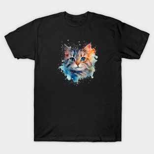 Watercolor cat T-Shirt